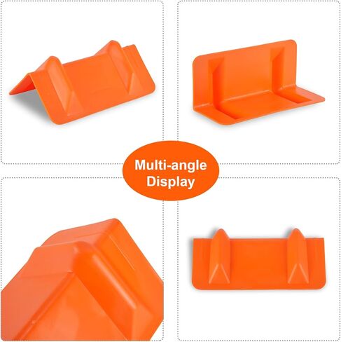 10 Pack 12" Flatbed Edge Protectors, 12" Winch Ratchet Straps Plastic Corner Protectors for Flatbed Cargo Load, Orange in Kuwait