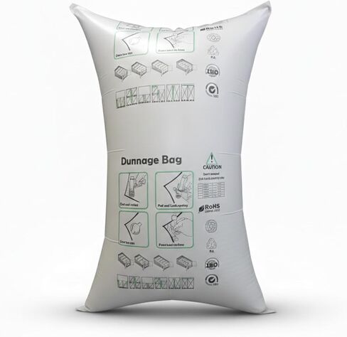 كيس هواء Dunage مقاس 48 بوصة × 84 بوصة، حزمة من 1-2.9 رطل لكل بوصة مربعة أقصى ضغط عمل، حقيبة PP منسوجة قابلة للنفخ، مثبت البضائع القابل لإعادة الاستخدام للمنصات والصناديق والبراميل في الشاحنات والحاويات in Kuwait