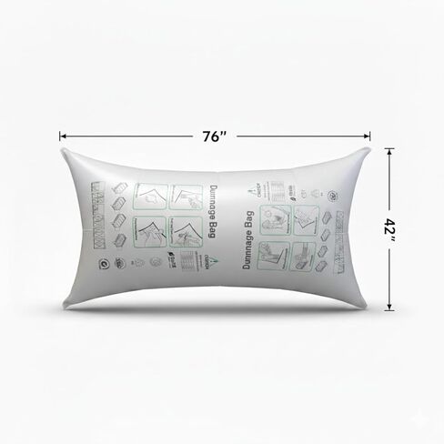 كيس هواء Dunage مقاس 48 بوصة × 84 بوصة، حزمة من 1-2.9 رطل لكل بوصة مربعة أقصى ضغط عمل، حقيبة PP منسوجة قابلة للنفخ، مثبت البضائع القابل لإعادة الاستخدام للمنصات والصناديق والبراميل في الشاحنات والحاويات in Kuwait