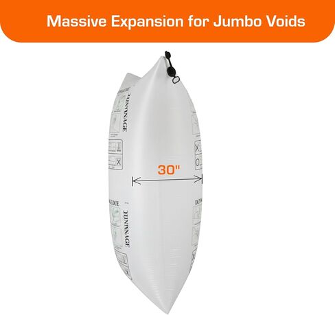 كيس هواء Dunage مقاس 48 بوصة × 84 بوصة، حزمة من 1-2.9 رطل لكل بوصة مربعة أقصى ضغط عمل، حقيبة PP منسوجة قابلة للنفخ، مثبت البضائع القابل لإعادة الاستخدام للمنصات والصناديق والبراميل في الشاحنات والحاويات in Kuwait