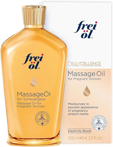 Massage Body Oil for Pregnant Woman – Maternity Skincare Oil, Skin Elasticity Increase by 35% – Prevents Stretch Marks, Safe to use for mom & Baby – Vegan, 125 ml / 4.23 Fl Oz in Saudi Arabia