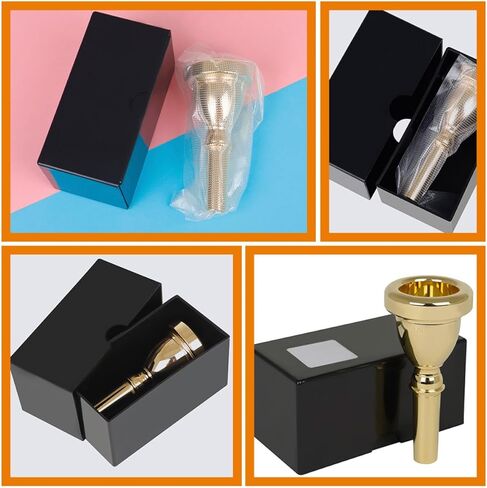 Mobestech 14mm Brass Tuba Mouthpiece Replacement Gold Color Tuba Accessory for Musical Instrument Suitable and Instrument Repairs in Saudi Arabia
