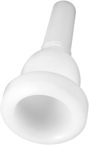 ERINGOGO Tuba Mouthpiece Plastic Replacement Accessory with 39mm Outer Diameter and 13mm Inner Diameter, White Upright Key Design for Beginner Practice and Performance in Saudi Arabia