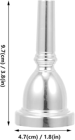 Zerodeko Professional Silver Plated Copper Tuba Mouthpiece Replacement Accessory for Tuba Practice and Brass Instrument Parts in Saudi Arabia