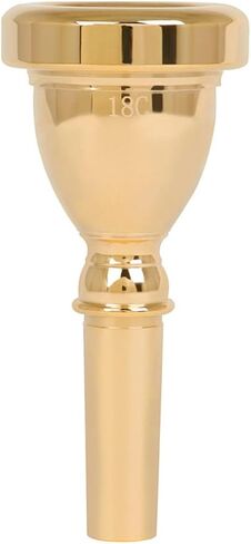 TIDTALEO Silver Plated 14mm Cnc Tuba Mouthpiece Replacement Instrument Accessory Gold Finish Compatible with 18c Tuba for Professional Brass Players in Saudi Arabia