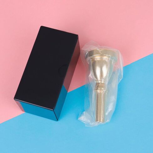 TIDTALEO Silver Plated 14mm Cnc Tuba Mouthpiece Replacement Instrument Accessory Gold Finish Compatible with 18c Tuba for Professional Brass Players in Saudi Arabia
