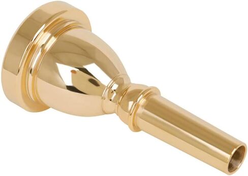 TIDTALEO Silver Plated 14mm Cnc Tuba Mouthpiece Replacement Instrument Accessory Gold Finish Compatible with 18c Tuba for Professional Brass Players in Saudi Arabia