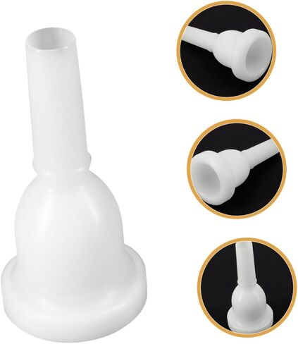 Tuba Mouthpiece Plastic Replacement 39mm Large Diameter 13mm Small Diameter White Musical Mouthpiece for Tuba Performance Accessory in Saudi Arabia