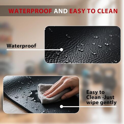 سجادة وسادة المشي - 79 بوصة × 99 بوصة، سجادة جهاز مشي غير قابلة للانزلاق لأرضيات السجاد والخشب الصلب، بساط تمرين ممتص للصدمات وبساط تحت جهاز المشي لحماية الأرضية في صالة الألعاب الرياضية المنزلية in Kuwait