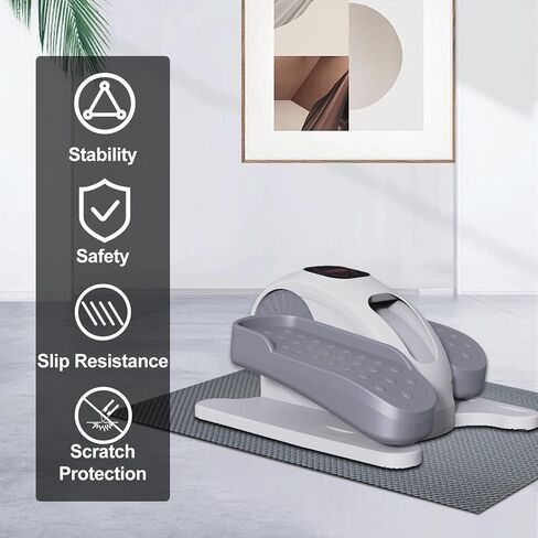 حصيرة مضادة للانزلاق، يمكن وضعها على بائع متجول بيضاوي الشكل تحت المكتب أثناء الجلوس، مثالية لتمرين دواسة القدم الكهربائية أثناء الجلوس، وتعزيز الثبات وحماية الأرضية in Kuwait