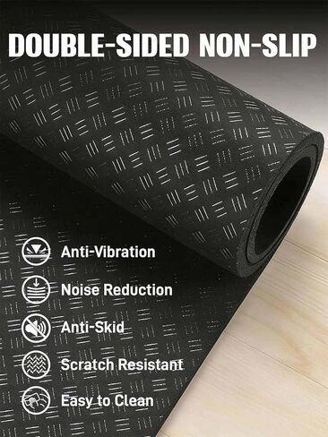 حصيرة سطحية مطورة مزدوجة الجوانب غير قابلة للانزلاق لآلة لوحة الاهتزاز - وسادة مضادة للاهتزاز وحصيرة تمرين لمعظم آلات منصات الاهتزاز، وتقلل من ملحقات الضوضاء، وتحمي الأرضيات والسجاد in Kuwait