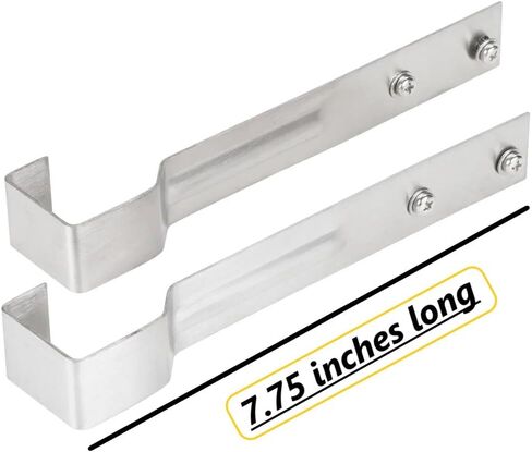 2 حزمة من شماعات السكك الحديدية السريعة المصنوعة من الفولاذ المقاوم للصدأ / أشرطة التثبيت - أشرطة تثبيت عالمية لرفوف حامل زجاجات المشروبات الكحولية، وصناديق الثلج ومعدات البار (2) in Kuwait