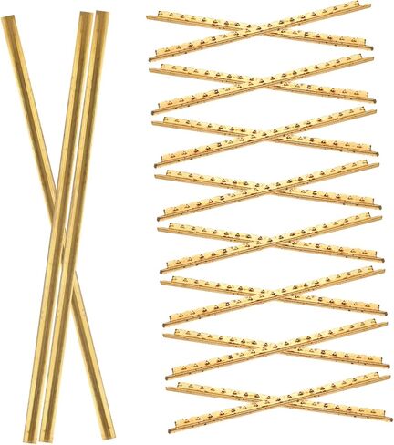 GALPADA 19Pcs Guitar Fret Wire Replacement Frets for Classical and Electric Guitars Durable Smooth Surface Easy Installation Suitable for Luthier Tools and Guitar Repairs in Saudi Arabia