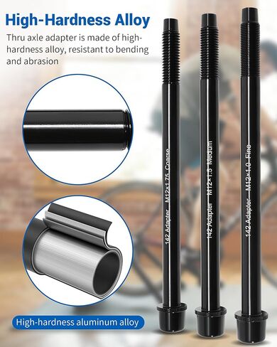 12x142 Thru Axle Adapter Kit Compatible with Wahoo KICKR SNAP Bike Trainer,Thru-Axle Rear Fork Adapter Made of High-Hardness Aluminum Alloy, Perfectly Matching 12x142mm Bicycle Trainers in Kuwait