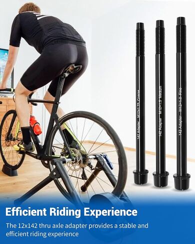 12x142 Thru Axle Adapter Kit Compatible with Wahoo KICKR SNAP Bike Trainer,Thru-Axle Rear Fork Adapter Made of High-Hardness Aluminum Alloy, Perfectly Matching 12x142mm Bicycle Trainers in Kuwait