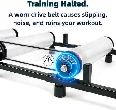 Urethane Drive Belt Replacement for Bicycle Rollers Trainer, Black Durable Roller Band for Indoor Cycling Training in Kuwait