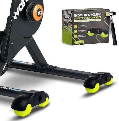 for Wahoo Kickr Core 2 | Rocker Feet Adapters with Tennis Balls 4 Pack, Thick Injection-Molded Accessory for Indoor Bike Cycling Smart Trainers to Make Your Riding More Comfortable in Kuwait