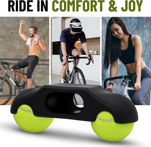 for Wahoo Kickr Core 2 | Rocker Feet Adapters with Tennis Balls 4 Pack, Thick Injection-Molded Accessory for Indoor Bike Cycling Smart Trainers to Make Your Riding More Comfortable in Kuwait
