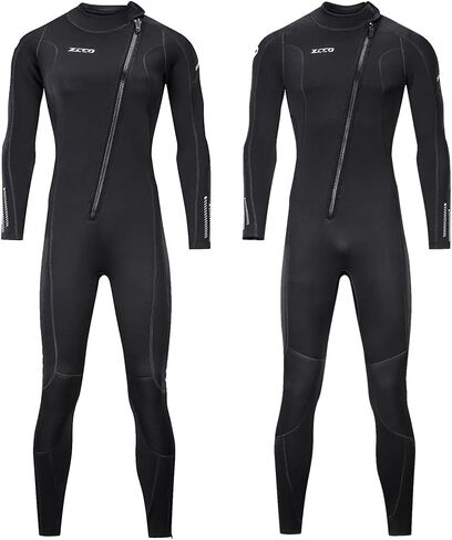 Ultra Stretch 3mm Neoprene Wetsuit, Front Zip Full Body Diving Suit, one Piece for Men & Women-Snorkeling, Scuba Diving Swimming, Surfing in Kuwait