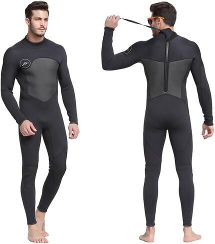 بدلة غوص كاملة الجسم من النيوبرين مقاس 1.5 مم للرجال من Sbart، تحافظ على الدفء والراحة، بدلة غوص كاملة للرجال البالغين للغوص والغطس وركوب الأمواج والسباحة والتجديف والتجديف SUP لجميع الرياضات المائية in Kuwait