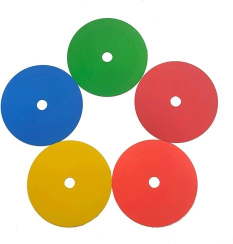 10pcs Soccer Flat Cones Marker Disc Basketball Sports Speed Agility Training Markers Portable Training Equipment in Kuwait