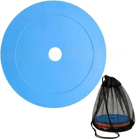 10pcs Flat Cones Spot Markers Non Skid Training Obstacle Disc Flat Landmark Pad for Ball Game Drill Muscle Response Training Precision in Kuwait