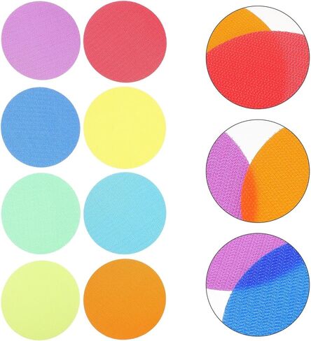 72Pcs Carpet Marking Stickers Colorful Round Spots for Classroom Seating Activities Yoga Exercise Educational Supplies in Kuwait