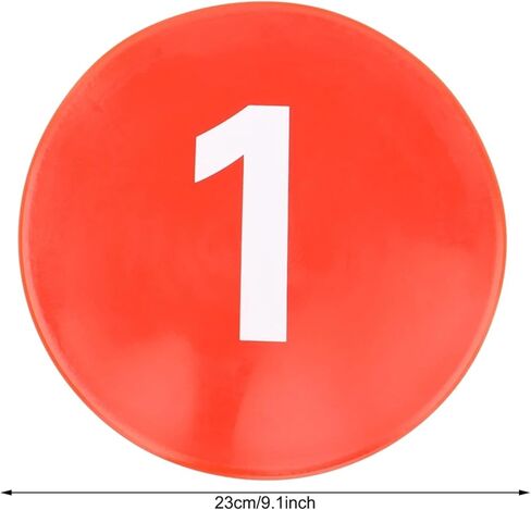 10 Pcs Football Training Equipment Signs Discs Signs Disc Markers Flat Discs in Kuwait