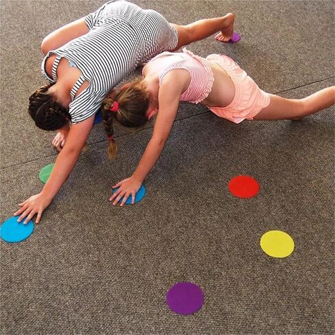 60Pcs 4'' Carpet Spots Sit Markers, Flexible Floor Classroom Seating Rug Mats in Kuwait