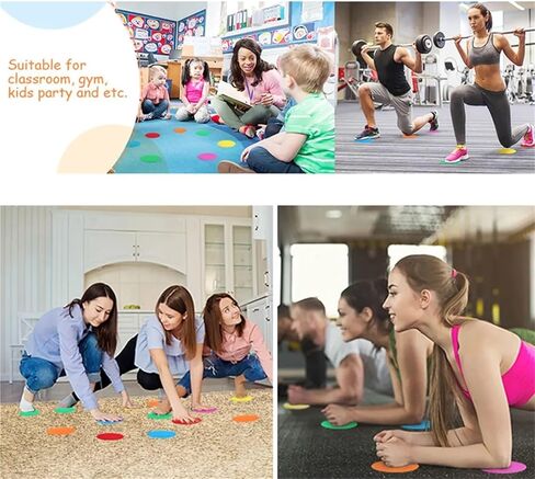 60Pcs 4'' Carpet Spots Sit Markers, Flexible Floor Classroom Seating Rug Mats in Kuwait