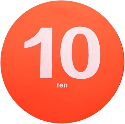 10x Numbered Spots Markers with Storage Bag 1-10 Flat Cones for Sport Activities Football Training Agility Drills Soccer Gym in Kuwait