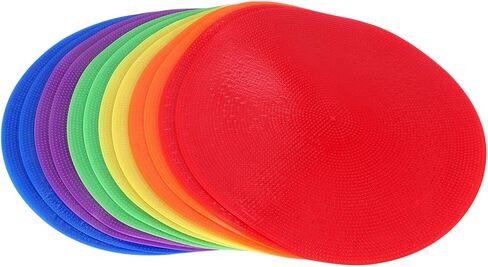 12Pcs Colored Spot Marker Non-Slip Agility Markers Flat Cones Dots for Football Basketball Training Dance Practice HOT in Kuwait