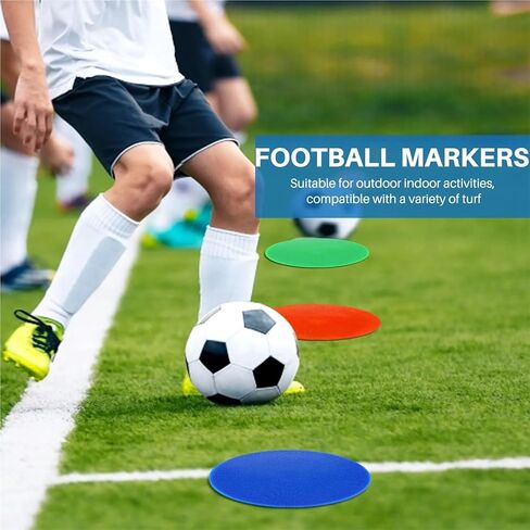 12Pcs Colored Spot Marker Non-Slip Agility Markers Flat Cones Dots for Football Basketball Training Dance Practice HOT in Kuwait