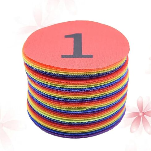 36 Pcs Digital Carpet Round Rug Number Mats for Positioning Sticker Circle Stickers 4 in in Kuwait