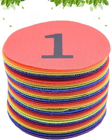 36 Pcs Digital Carpet Round Rug Number Mats for Positioning Sticker Circle Stickers 4 in in Kuwait