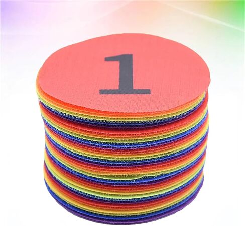 36 Pcs Digital Carpet Round Rug Number Mats for Positioning Sticker Circle Stickers 4 in in Kuwait