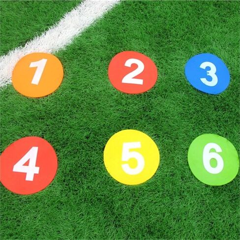 10pcs Football Training Markers, Speed Training Discs, Signs Flat Discs with Number Mark in Kuwait