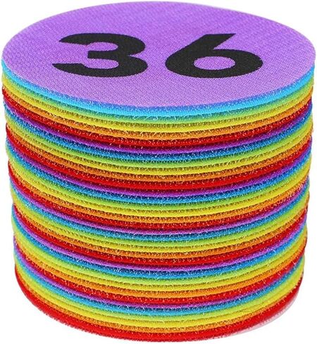 36pcs Markers with Numbers 1-36, Classroom Floor Circles Dots Rug Mats Organization Sticker 4 Inch in Kuwait