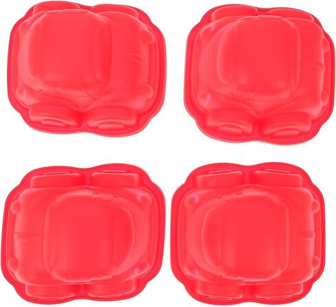 Sosoport 4pcs Car Cake Silicone Molds Non-stick Baking Trays for Chocolate Candy Dessert DIY Cake Supplies, Random Color, Car Shape Fondant Mold for Kitchen Use in Saudi Arabia