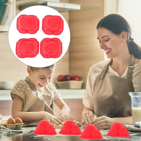 LIFKOME 4 قطع على شكل سيارة قوالب خبز سيليكون غير لاصقة مجموعة قوالب الكعك DIY صينية حلوى الشوكولاتة أدوات خبز المطبخ للمنزل والخبز بلون عشوائي in Saudi Arabia
