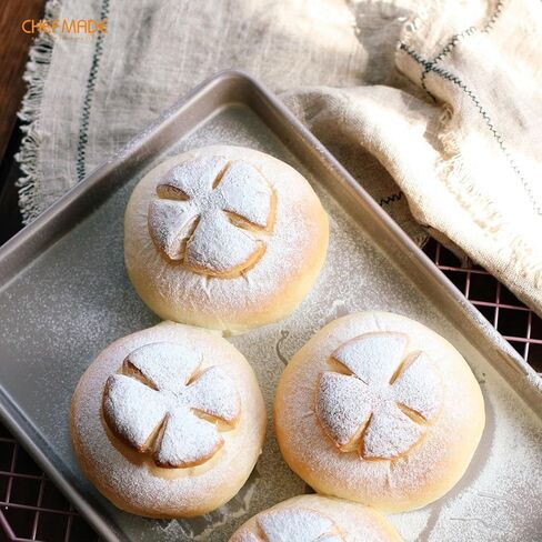 CHEFMADE 17-Inch Baking Sheet Pan, Non-Stick Carbon Steel Rimmed Cookie Sheet Pan for Oven Roasting Meat Bread Jelly Roll Battenberg Pizzas Pastries 12.8" x 17.7" x 1.1"(Champagne Gold) in Kuwait