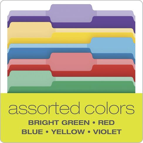 Pendaflex 84370 File Folders with Erasable Tabs, 1/3 Cut Top Tab, Letter, Assorted (Pack of 30) in Kuwait
