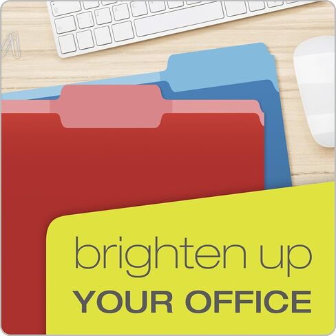 Pendaflex 84370 File Folders with Erasable Tabs, 1/3 Cut Top Tab, Letter, Assorted (Pack of 30) in Kuwait