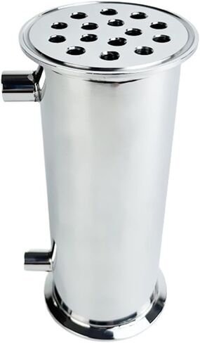 Condenser Dephlegmator 3" 76mm(OD91mm) Dephlegmator with 1/4" Male Or Female Tread Reflux,Distiller Condenser. Length 200mm,15 Pipes Inside, ID8mm SS304(Male Thread) in Saudi Arabia