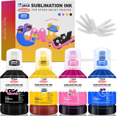 الطابعات jack 4x100ml sublimation ink ink إعادة ملء لطابعات supertank ET2800 ET15000 ET-2720 ET-4700 ET-2760 ET-3760 ET-4760 ET-2700 ET-2750 ET-4750 L3110 L3150 /إصدار الطباعة الحرة /الطبقة الحرة. in Kuwait