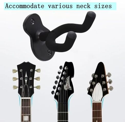 Guitar Wall Mount 2 Pack Guitar Hangers Guitar Holder Hook Stand Wall Fits All Size Guitars in Saudi Arabia