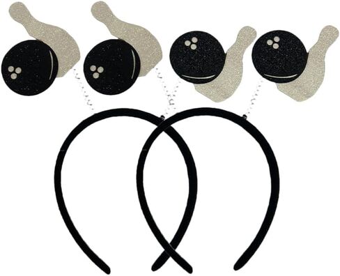 VOSAREA 2pcs Sports Headbands Bowling Ball Head Bopper Sports Themed Ball Headband Funny Hair Cheer up Hairband for Hair Accessories in Saudi Arabia