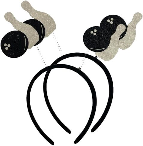 VOSAREA 2pcs Sports Headbands Bowling Ball Head Bopper Sports Themed Ball Headband Funny Hair Cheer up Hairband for Hair Accessories in Saudi Arabia