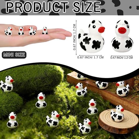 100 Pcs Cow Mini Resin Ducks Tiny Cow Animals Figures for Miniature Landscape Garden Small Cow Ducks Theme Birthday Party Favors Swimming Pool Party Decorations(Horned Cow) in Saudi Arabia