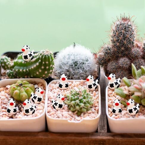 100 Pcs Cow Mini Resin Ducks Tiny Cow Animals Figures for Miniature Landscape Garden Small Cow Ducks Theme Birthday Party Favors Swimming Pool Party Decorations(Horned Cow) in Saudi Arabia